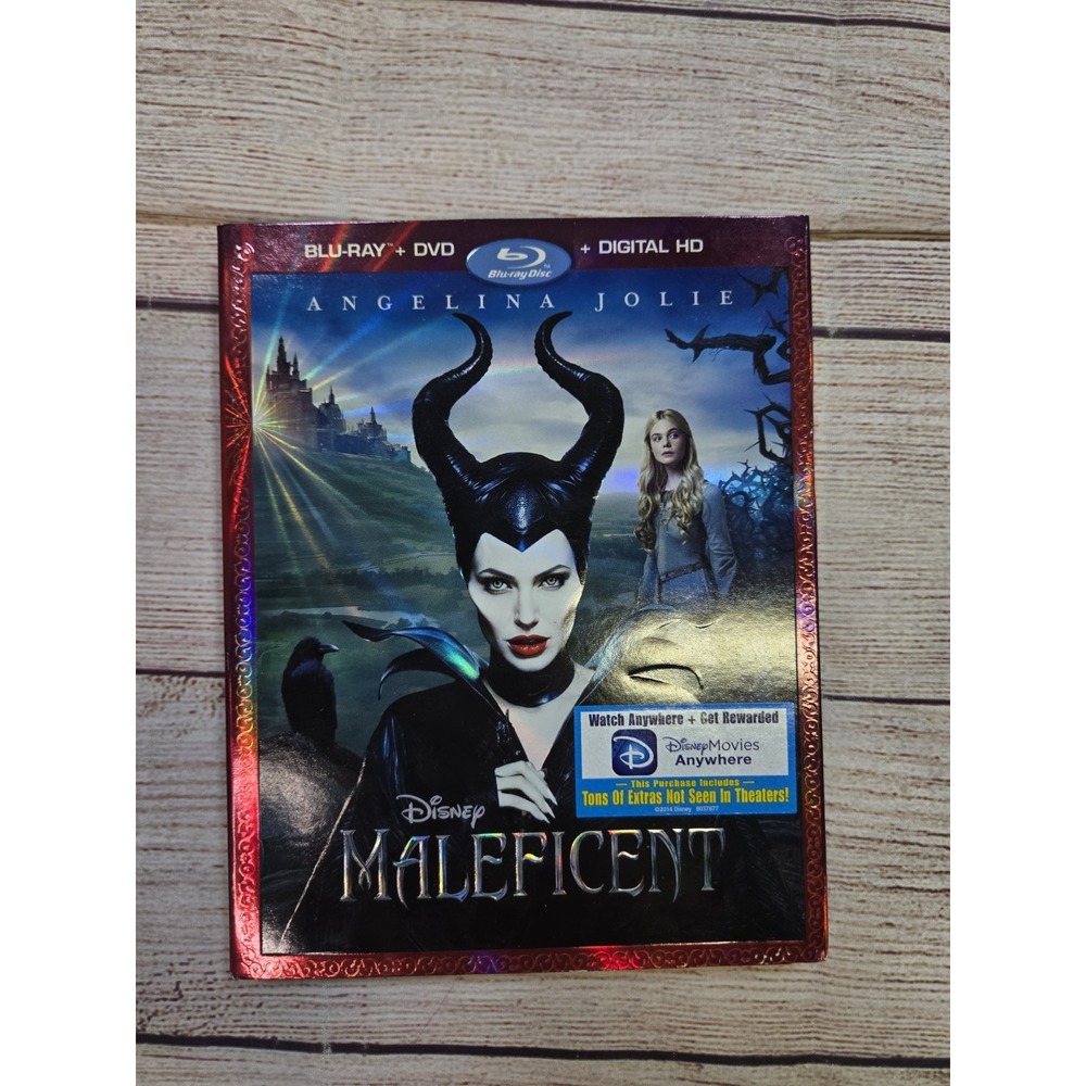 Disney's Maleficent Movie Angelina Jolie Blu-Ray + DVD‎